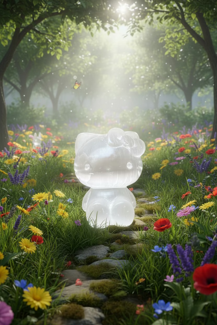 Hello Kitty Selenite